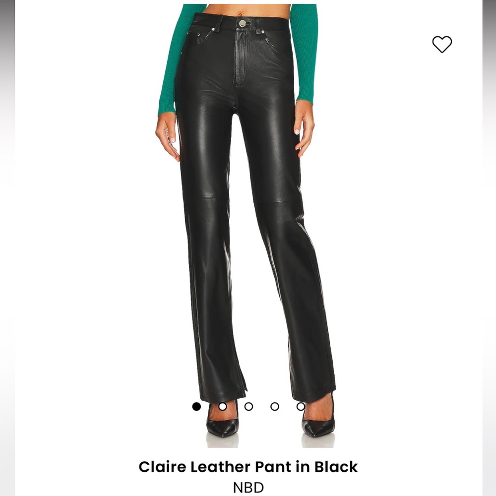Claire Leather Pant in Black NBD / Revolve